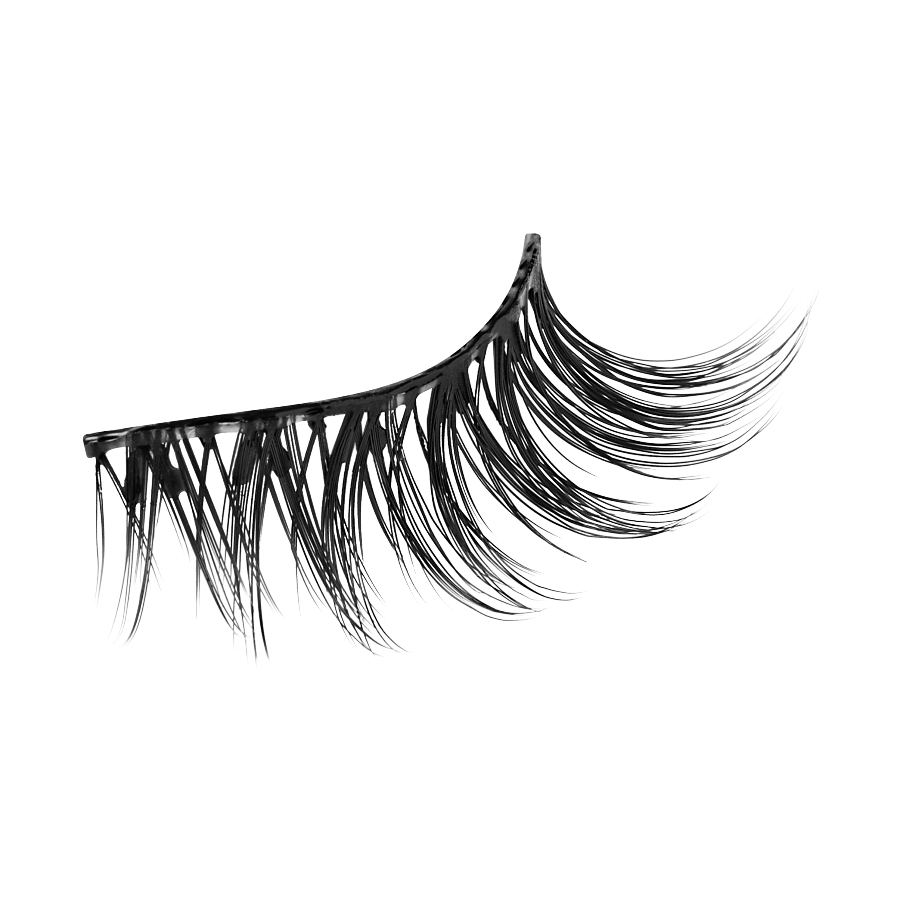 KISS imPRESS Pre-Glued Strip Lashes Kit, Classic Wispy, 2 Pair Self Adhesive Eyelashes