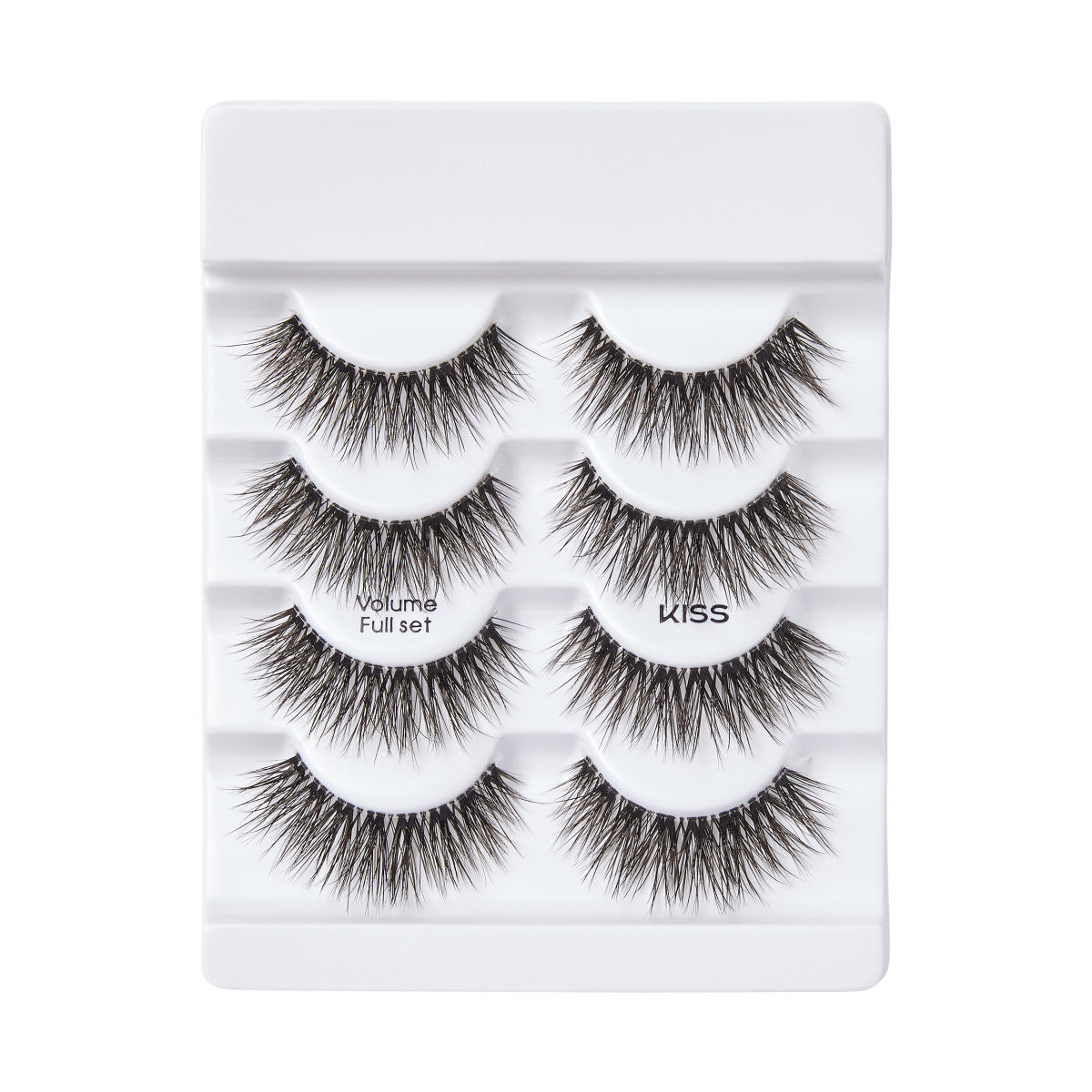 KISS Lash Couture LuXtensions False Eyelashes Multipack, Volume Full Set, 4 Pairs