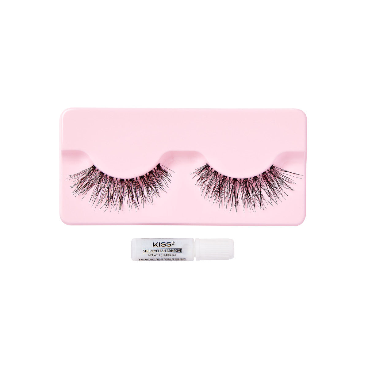 KISS Natural Lashes, Style ‘Stunning’, 1 Pair & Lash Glue Net Wt. 1g (0.035.oz.)