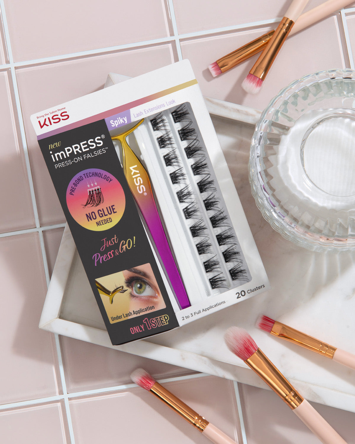 imPRESS Press-On Falsies 20 Clusters - Spiky