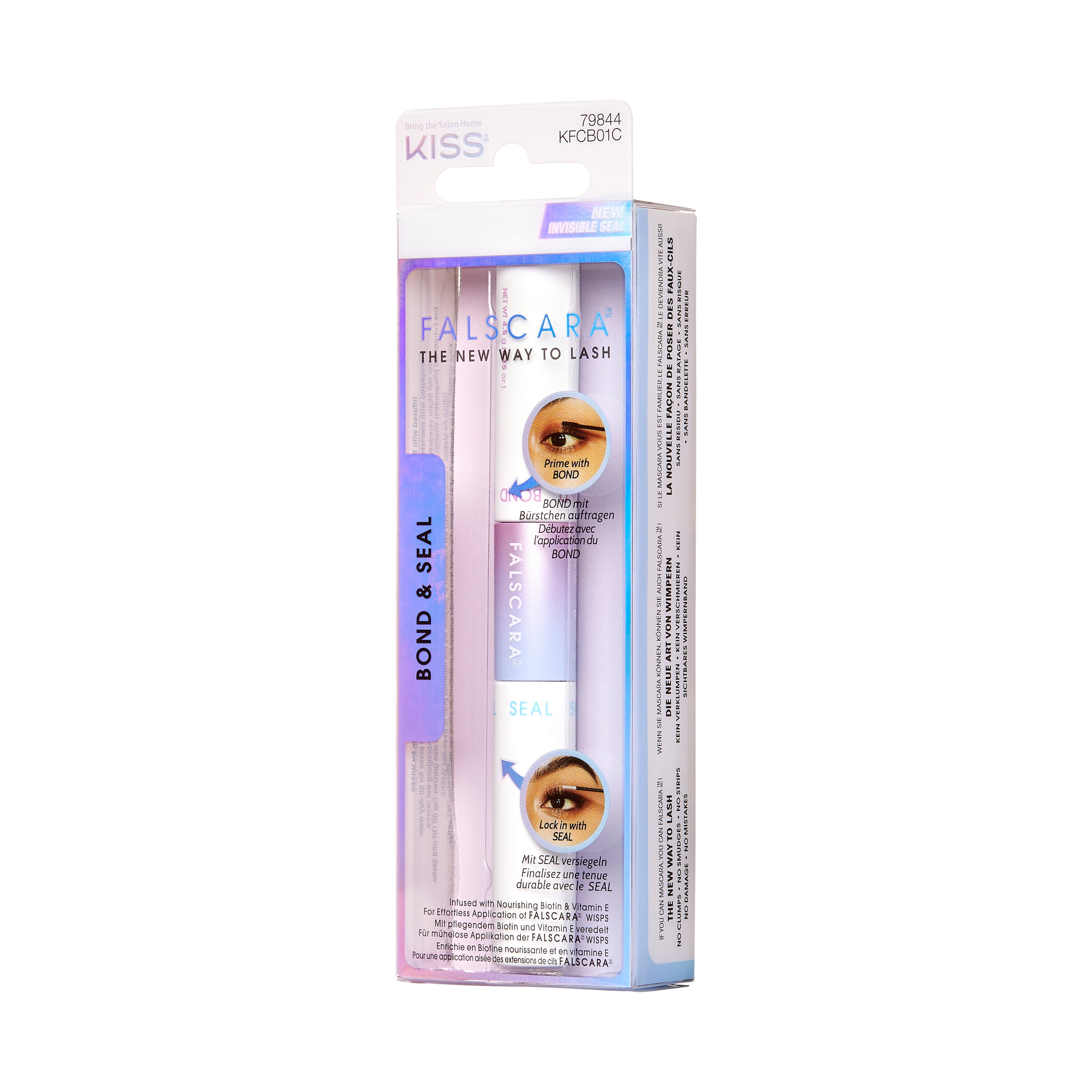 KISS FALSCARA False Eyelash Wisps Bond & Seal, Double-Sided Tube, NET WT 9.0 g (0.29 oz.)