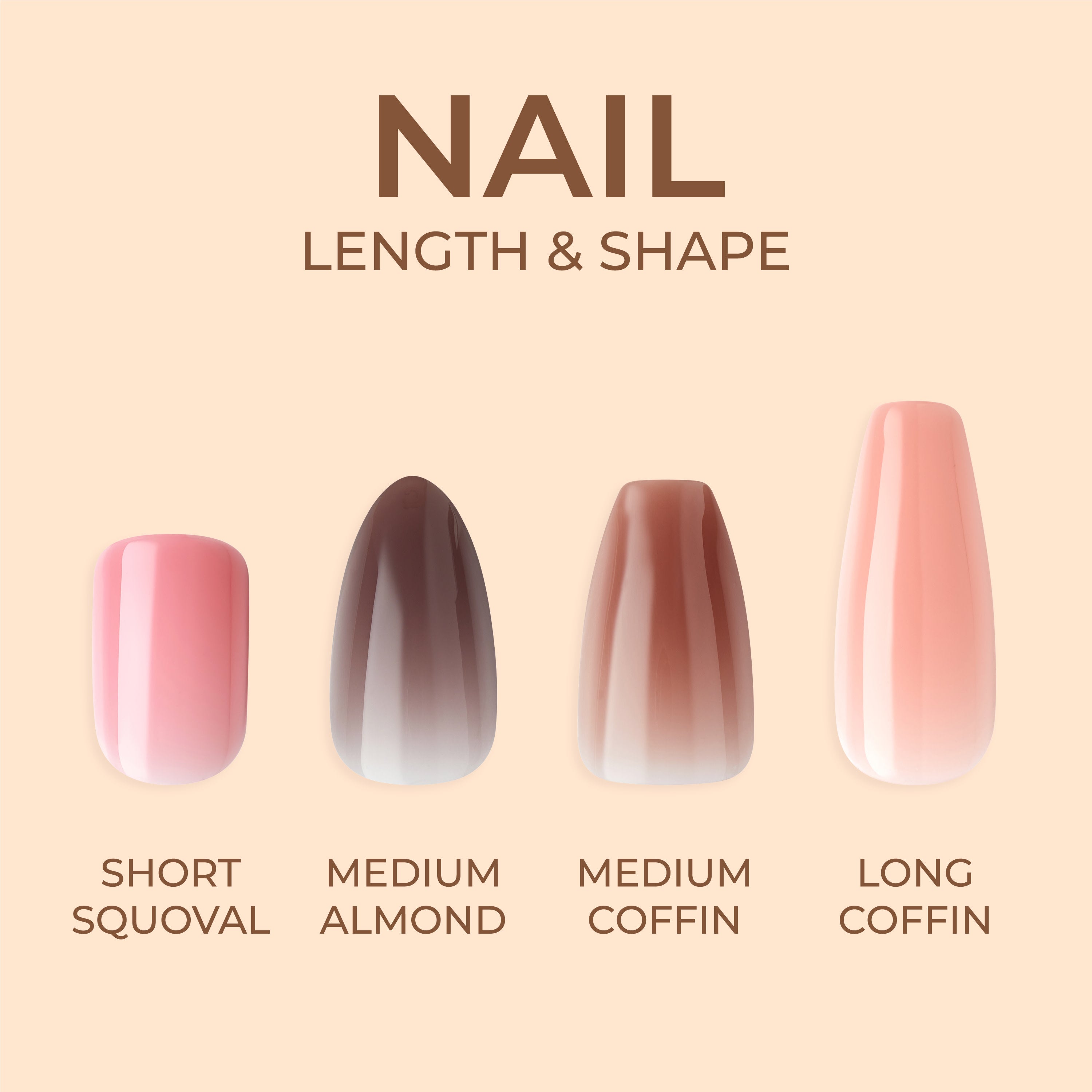 Kiss Bare but Better TruNude Press On Nails, Solid Orange, Short Oval, 28 Ct. (Copy)