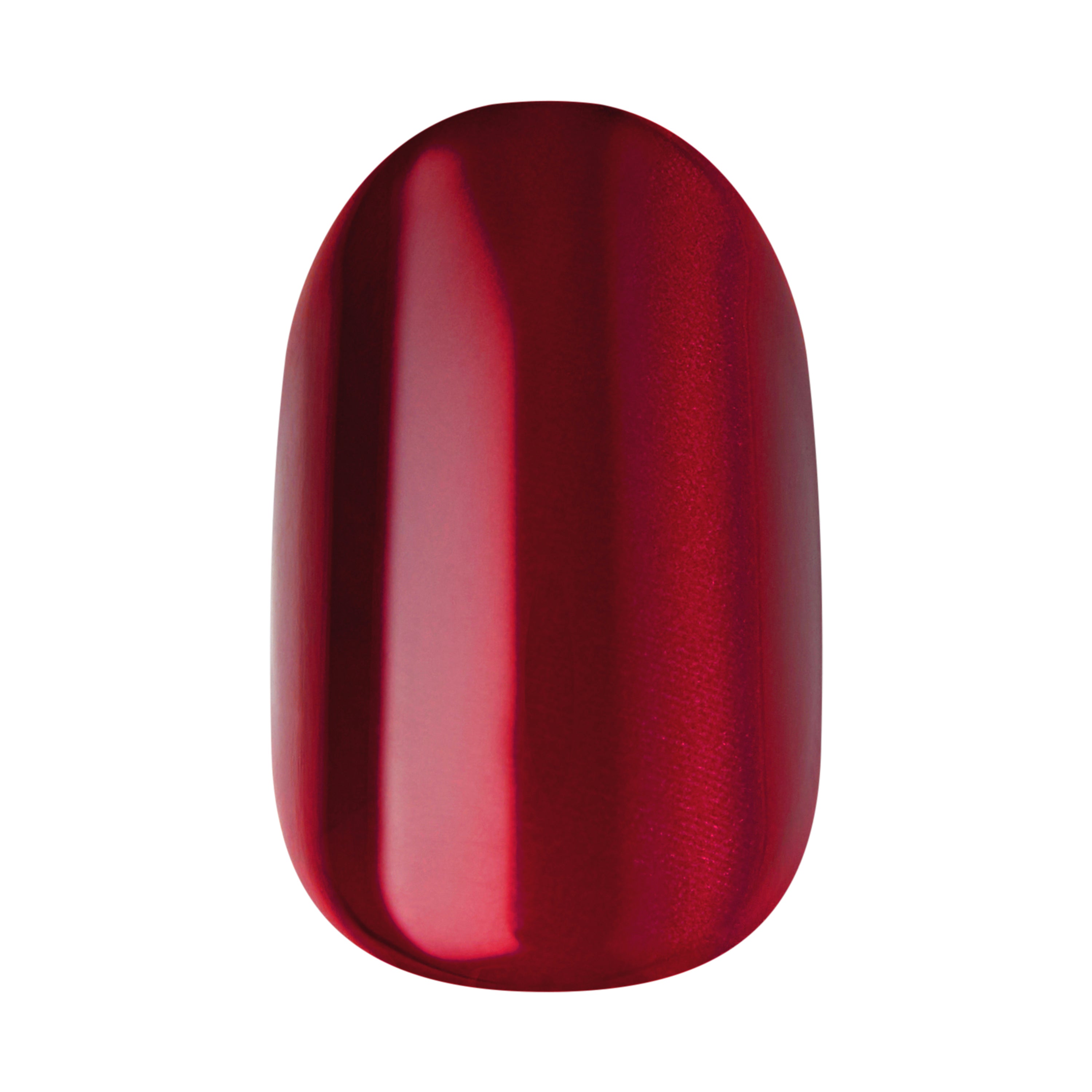 Kiss colorFX by Impress Press On Nails , No Glue Needed, Red, Short, Oval Shape, 30 Ct.