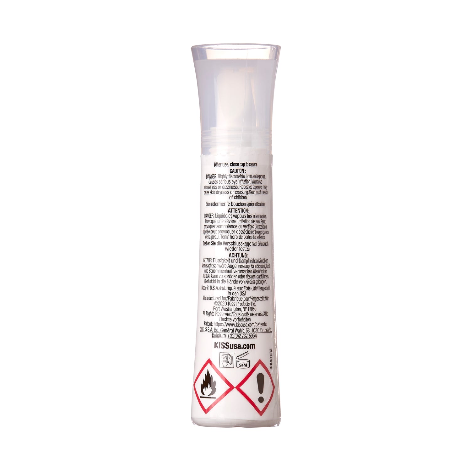 KISS Glue OFF Instant False Nail Remover w. Chisel Tip, 13.5 ml (0.45 fl. oz.)