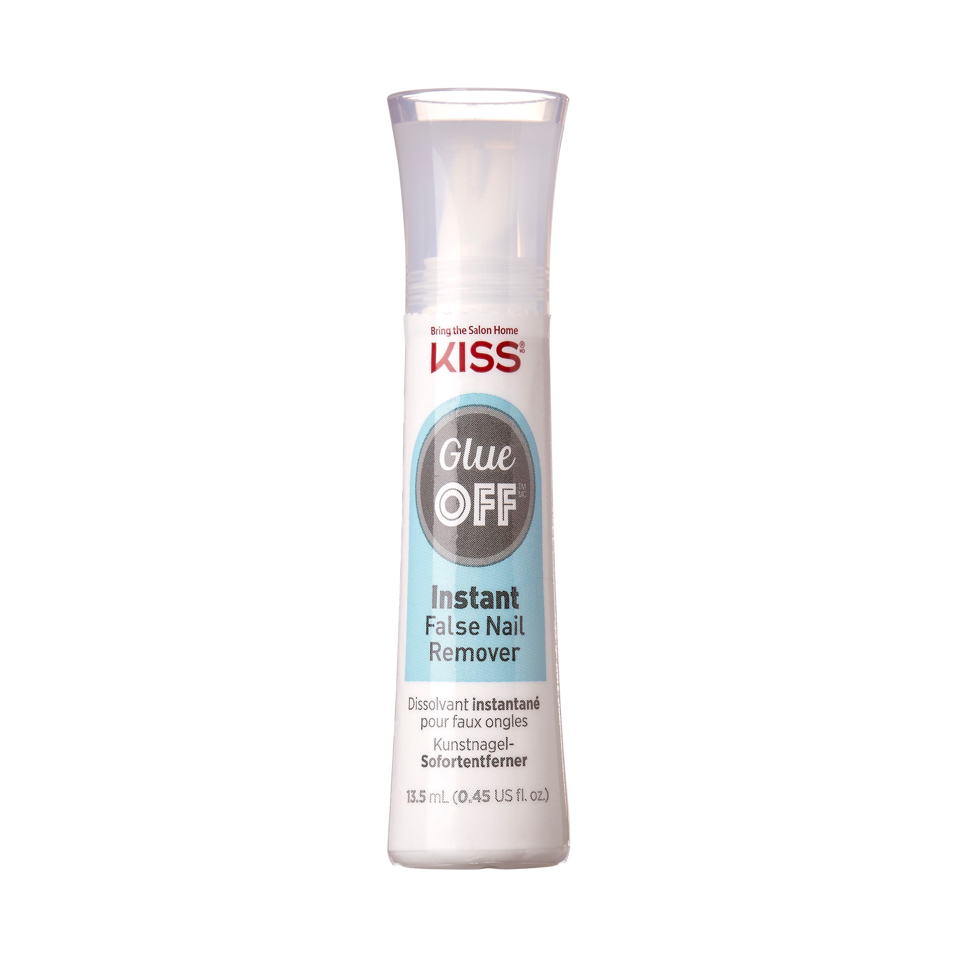 KISS Glue OFF Instant False Nail Remover w. Chisel Tip, 13.5 ml (0.45 fl. oz.)