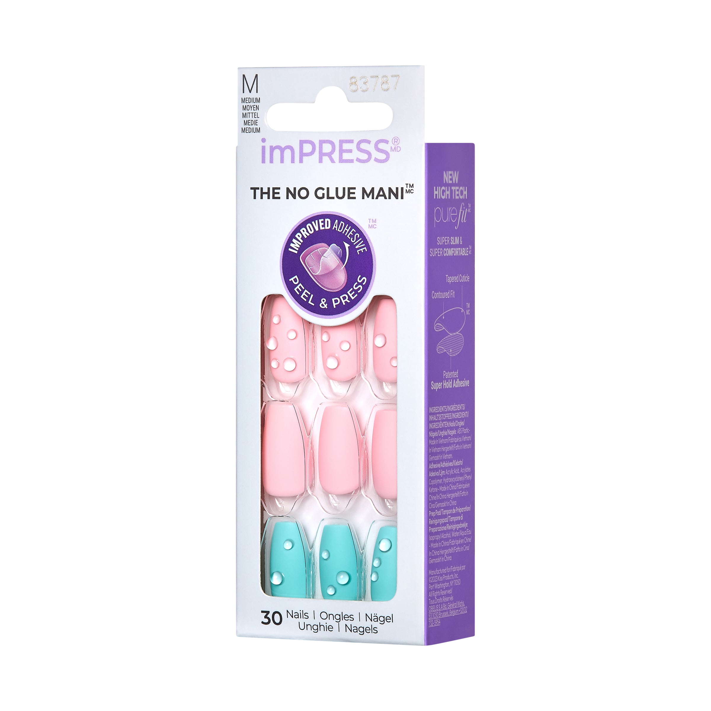 imPRESS Design Press-On Nails, No Glue Needed, &