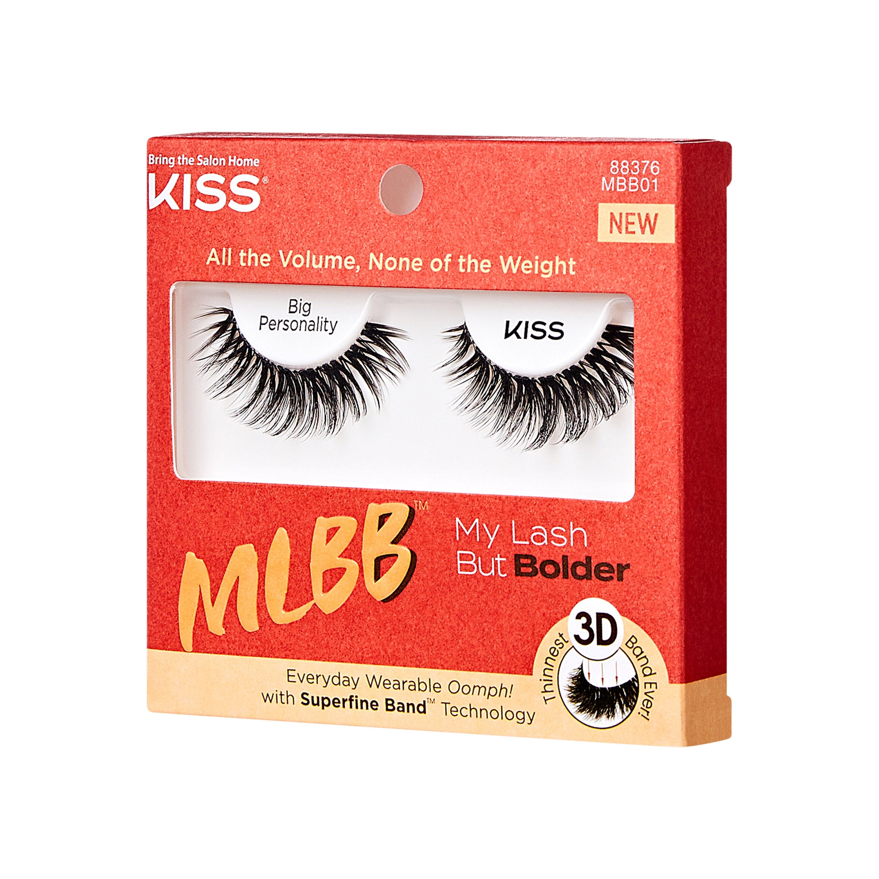 KISS My Lash But Bolder 3D Volume False Eyelashes, Style &