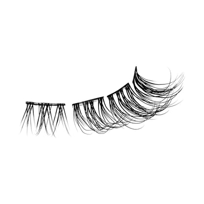 Kiss Falscara Ultra Natural False Eyelashes, Lash Extension Kit, 36 Lash Clusters