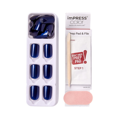 imPRESS Color Press-On Nails - Never Too Navy