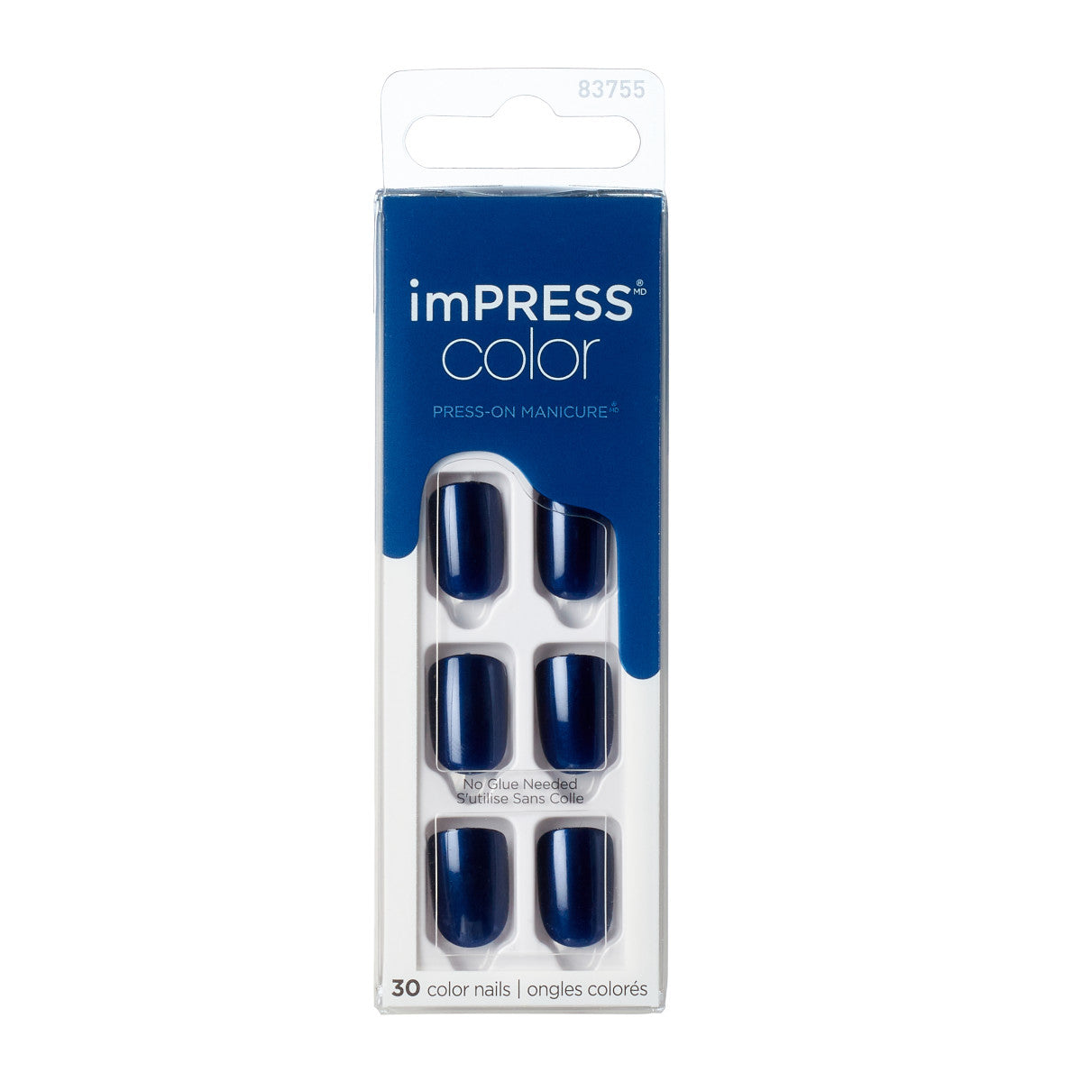 imPRESS Color Press-On Nails - Never Too Navy