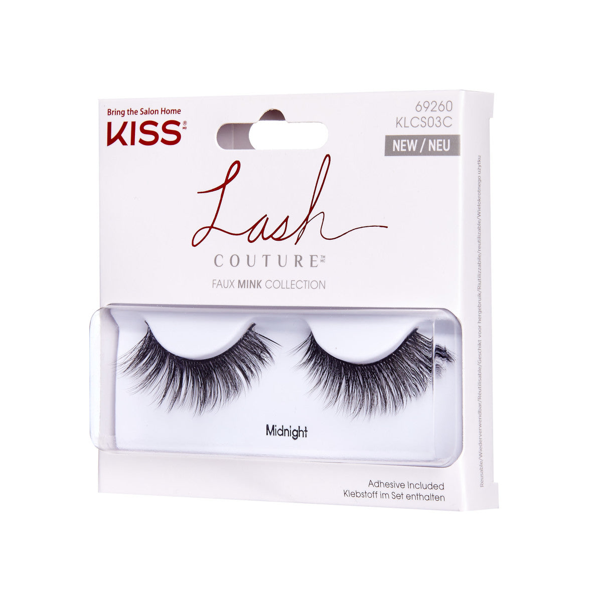 KISS Lash Couture Faux Mink Collection False Eyelashes, ‘Midnights’ - 1 Pair