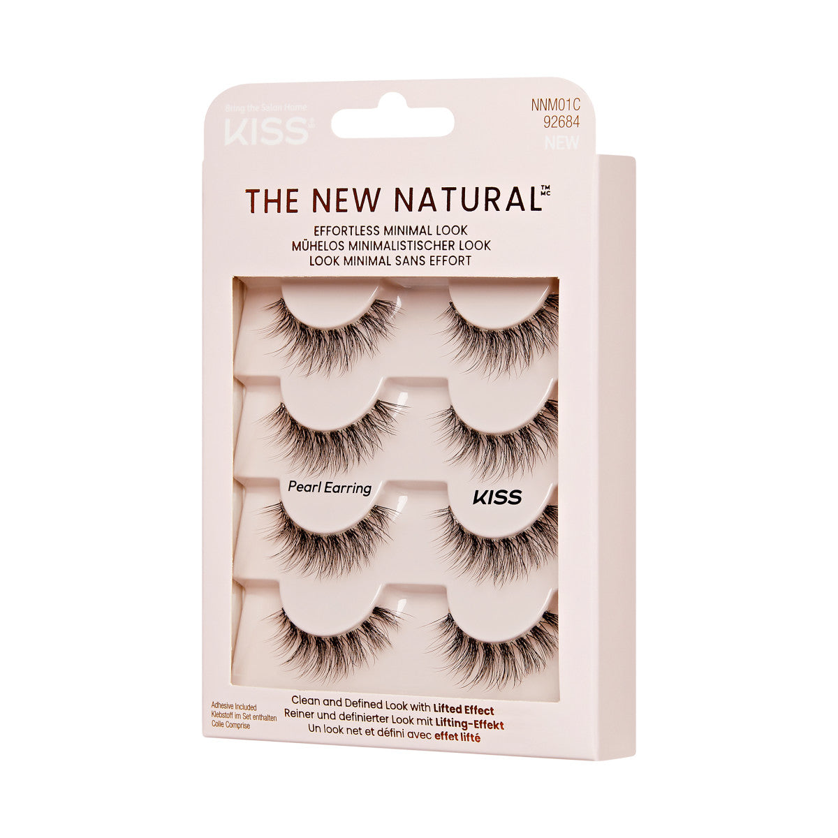 KISS The New Natural Lash 4-Pair Multipack  - Pearl Earring