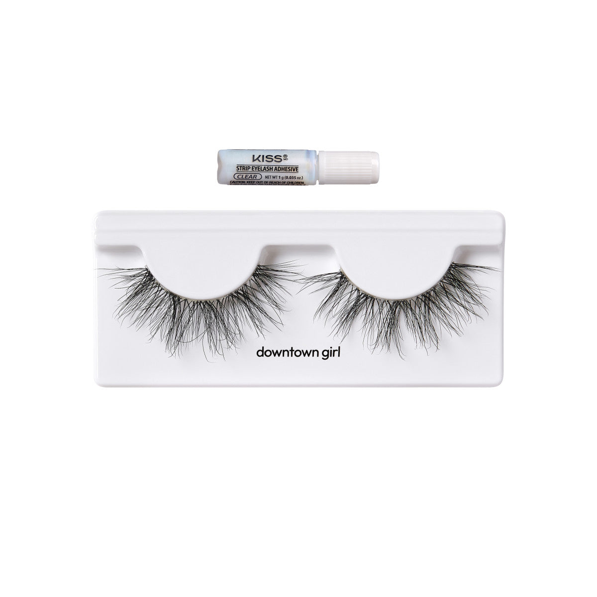 KISS Lash Couture Rebel Collection False Eyelashes Single Pack, downtown girl, 1 Pair