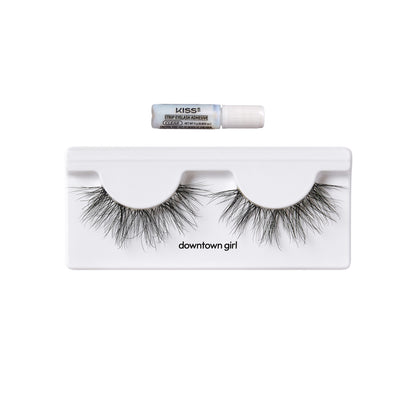 KISS Lash Couture Rebel Collection False Eyelashes Single Pack, downtown girl, 1 Pair