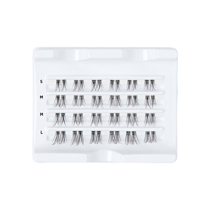 KISS FALSCARA Clear Band False Eyelash Extension Wisps Multipack, 24 ks