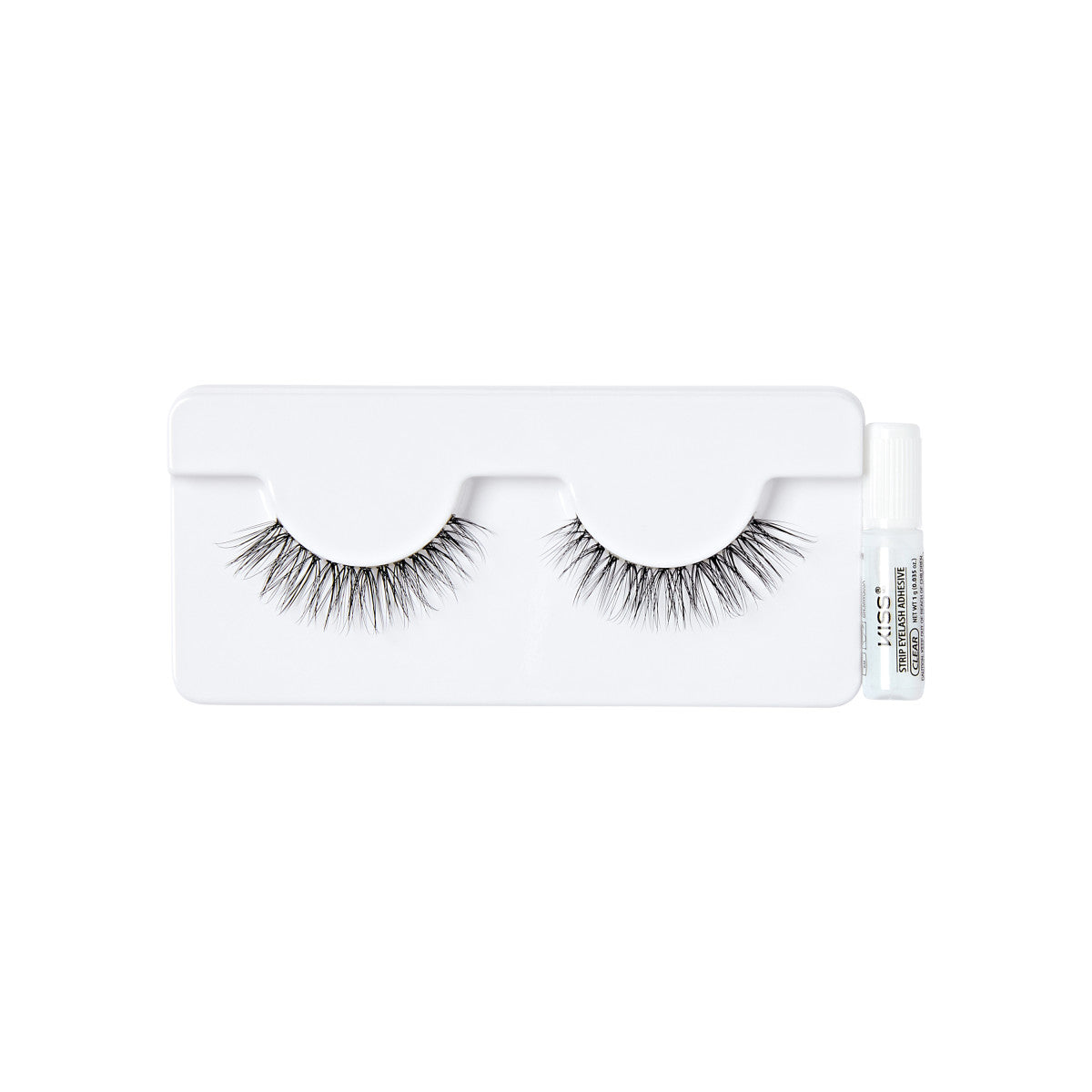 KISS Bare Collection False Eyelashes, 1 Pair &amp; Lash Glue Net Wt. 1g (0.035.oz.)