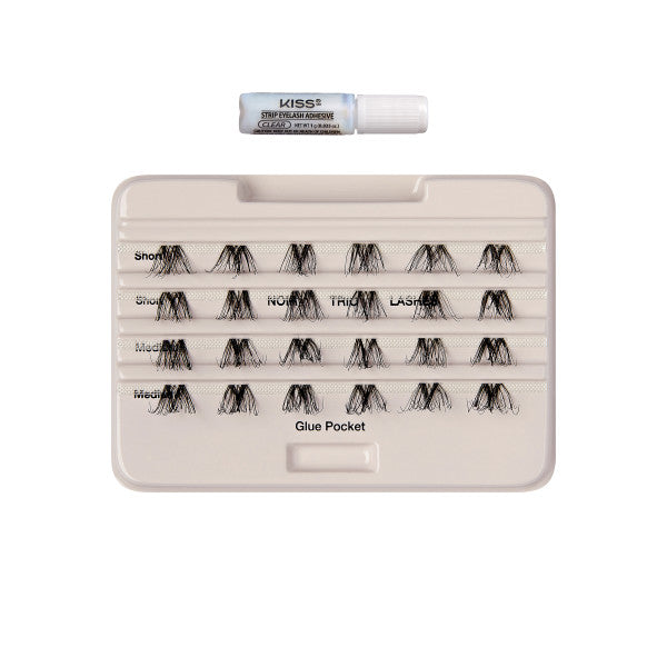 KISS The New Natural Trio Lashes False Eyelashes Clusters 02, 24 Wisps