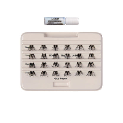 KISS The New Natural Trio Lashes False Eyelashes Clusters 02, 24 Wisps