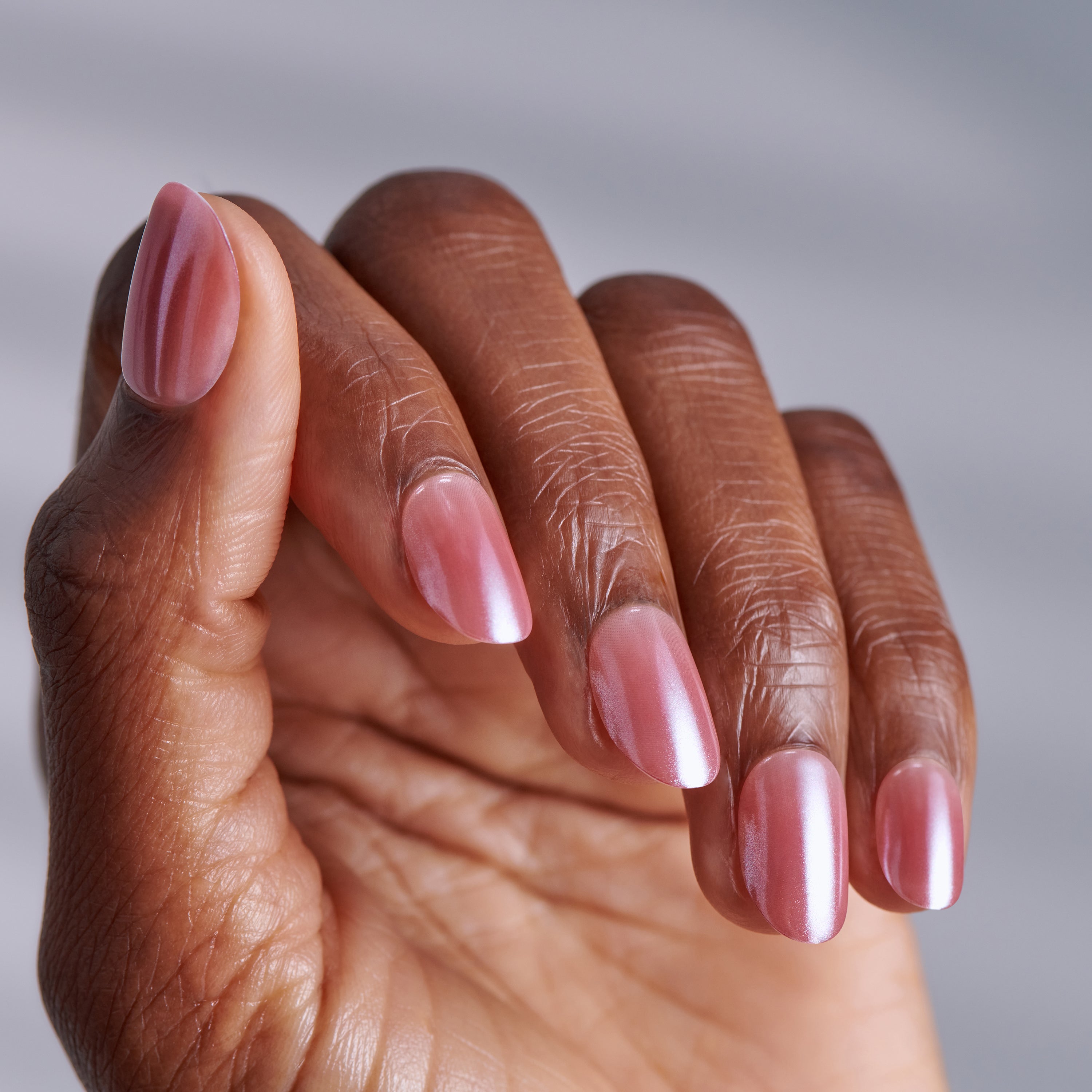 Kiss ColorFX by Impress Press On Nails, ‘Boundless’, Brown, Short Oval, 30 Count