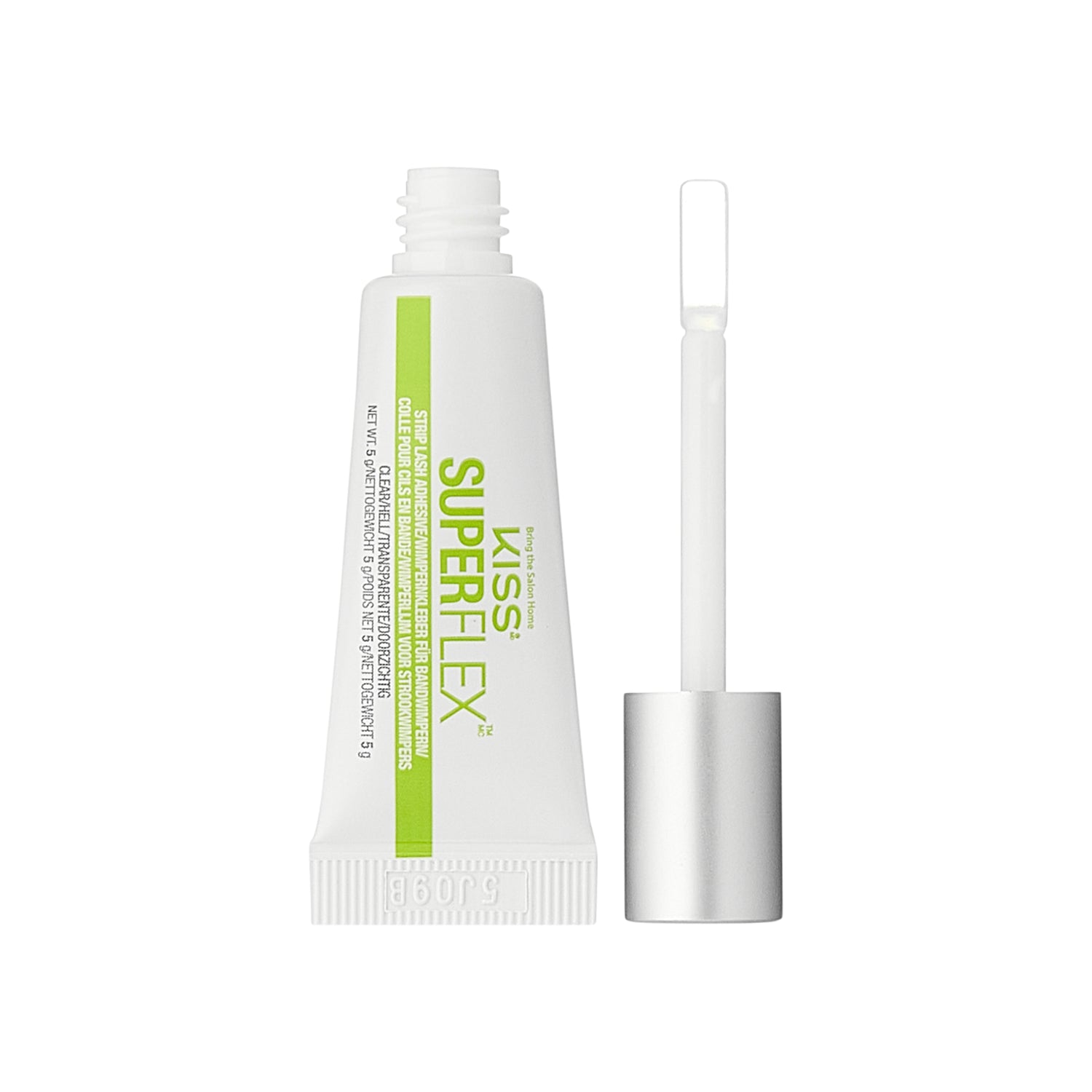 KISS SuperFlex latexové lepidlo na pásikové riasy, s aplikátorom, priehľadné, 5 g (0,18 oz.)