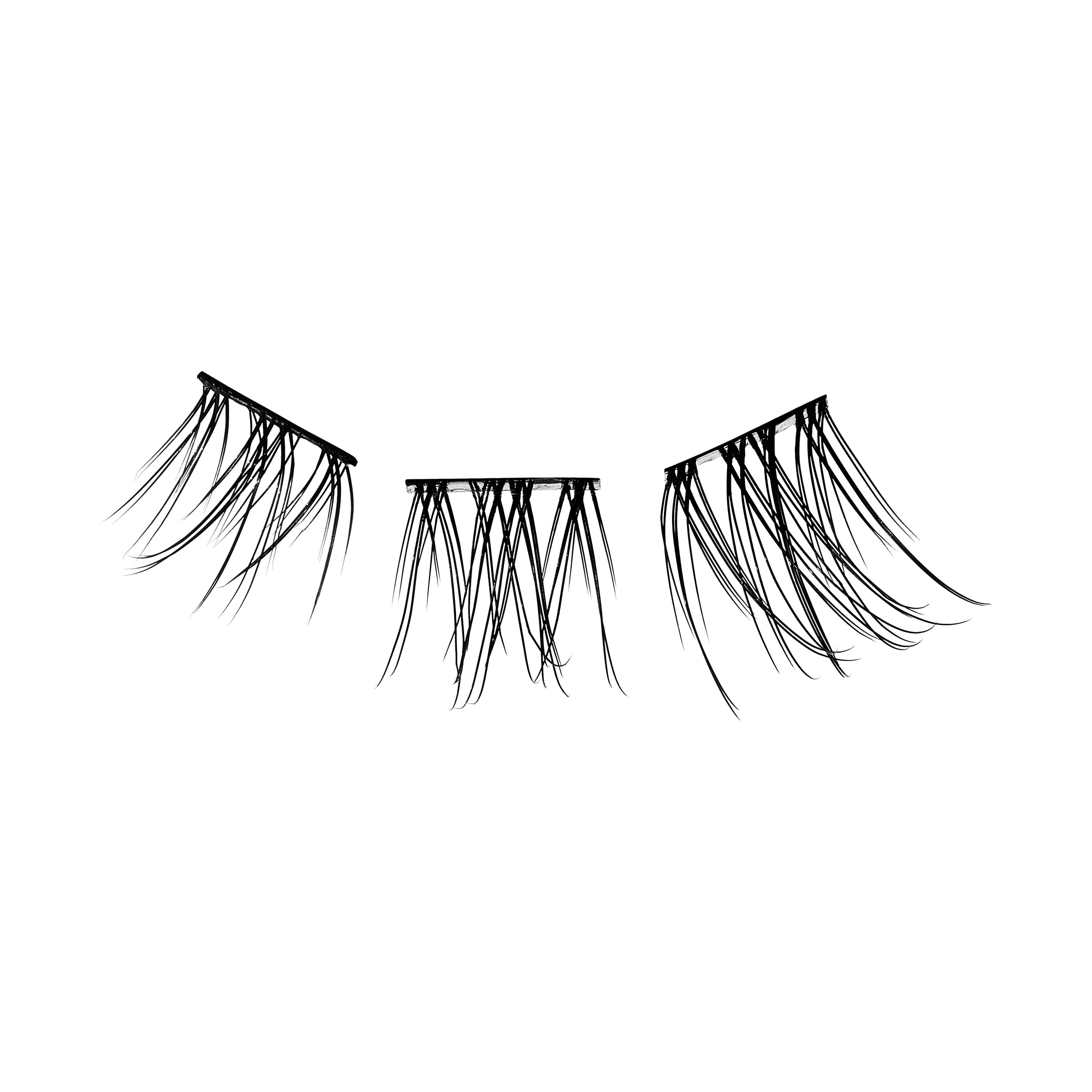 Kiss Falscara Ultra Natural False Eyelashes, Lash Extension Kit, 36 Lash Clusters