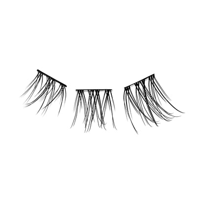 Kiss Falscara Ultra Natural False Eyelashes, Lash Extension Kit, 36 Lash Clusters