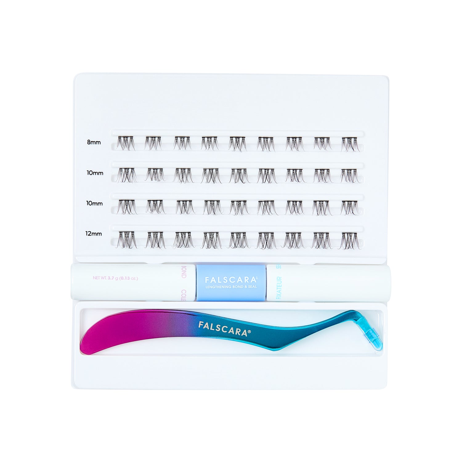 Kiss Falscara Ultra Natural False Eyelashes, Lash Extension Kit, 36 Lash Clusters