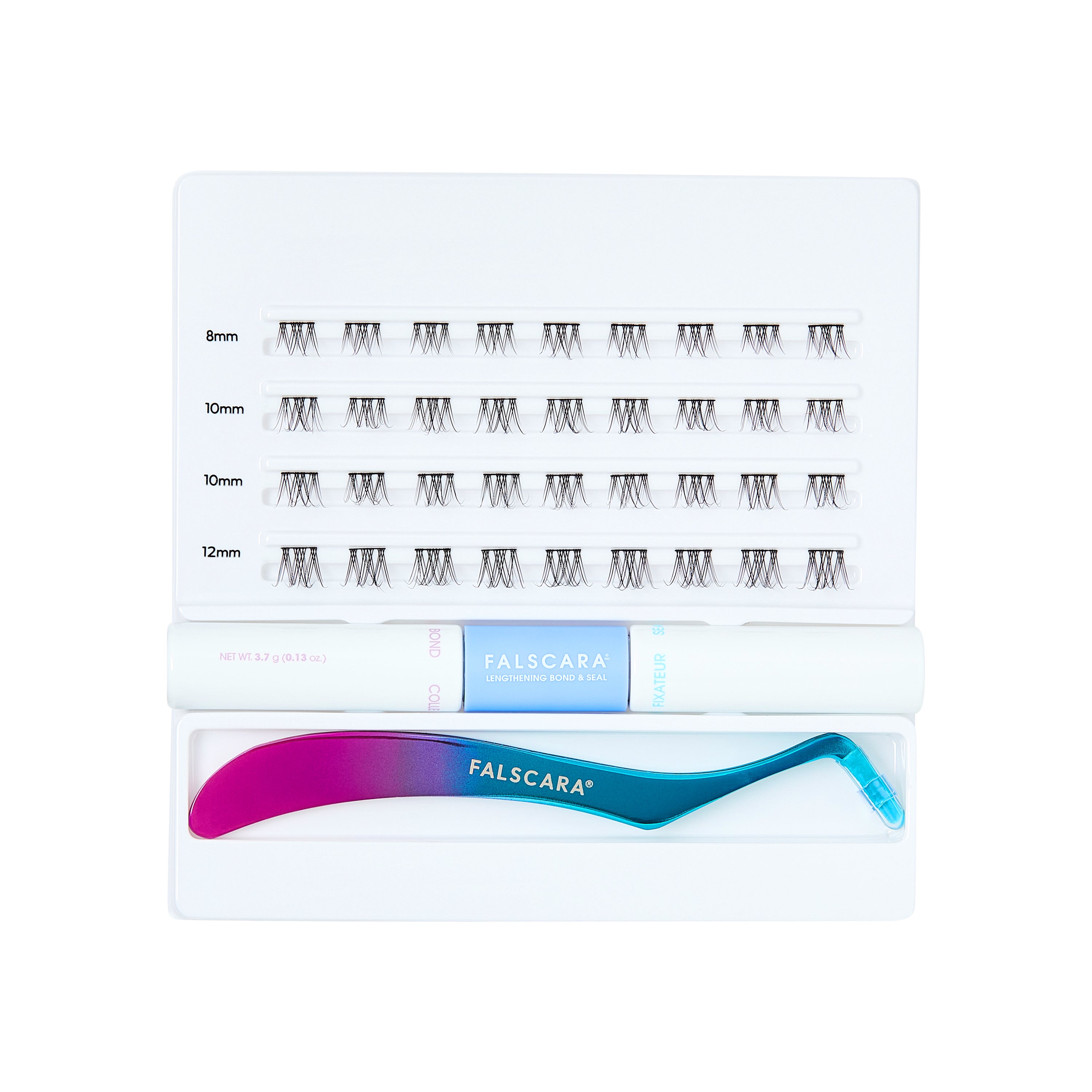 Kiss Falscara Ultra Natural False Eyelashes, Lash Extension Kit, 36 Lash Clusters