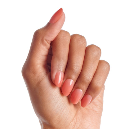 Kiss Bare but Better  TruNude Press On Nails, Solid Orange, Short Oval, 28 Ct. (Copy)