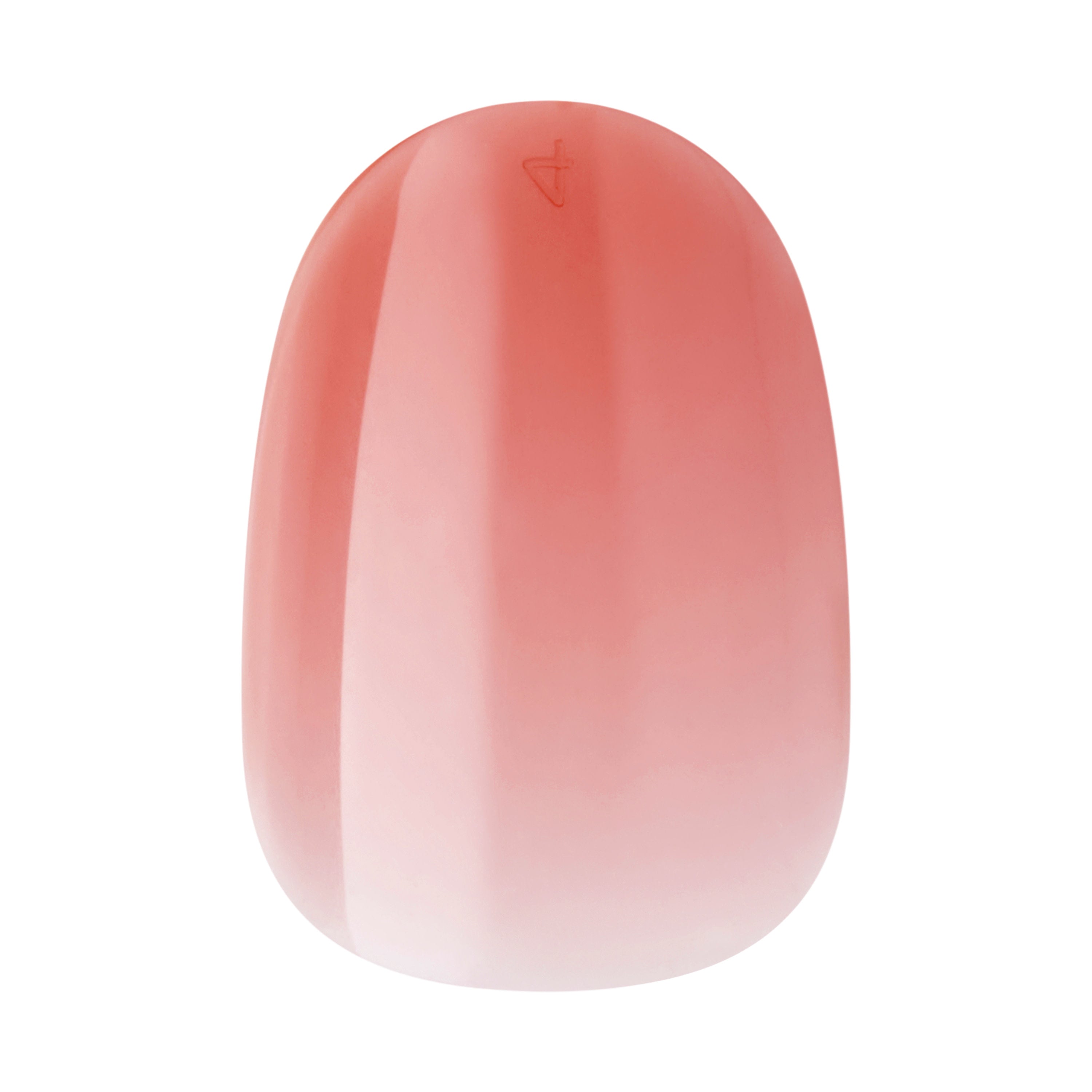 Kiss Bare but Better  TruNude Press On Nails, Solid Orange, Short Oval, 28 Ct. (Copy)