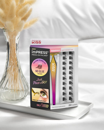 imPRESS Press-On Falsies Eyelash 20 Clusters - Voluminous