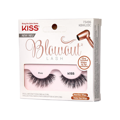 KISS Blowout, False Eyelashes, Pixie, 1 Pair