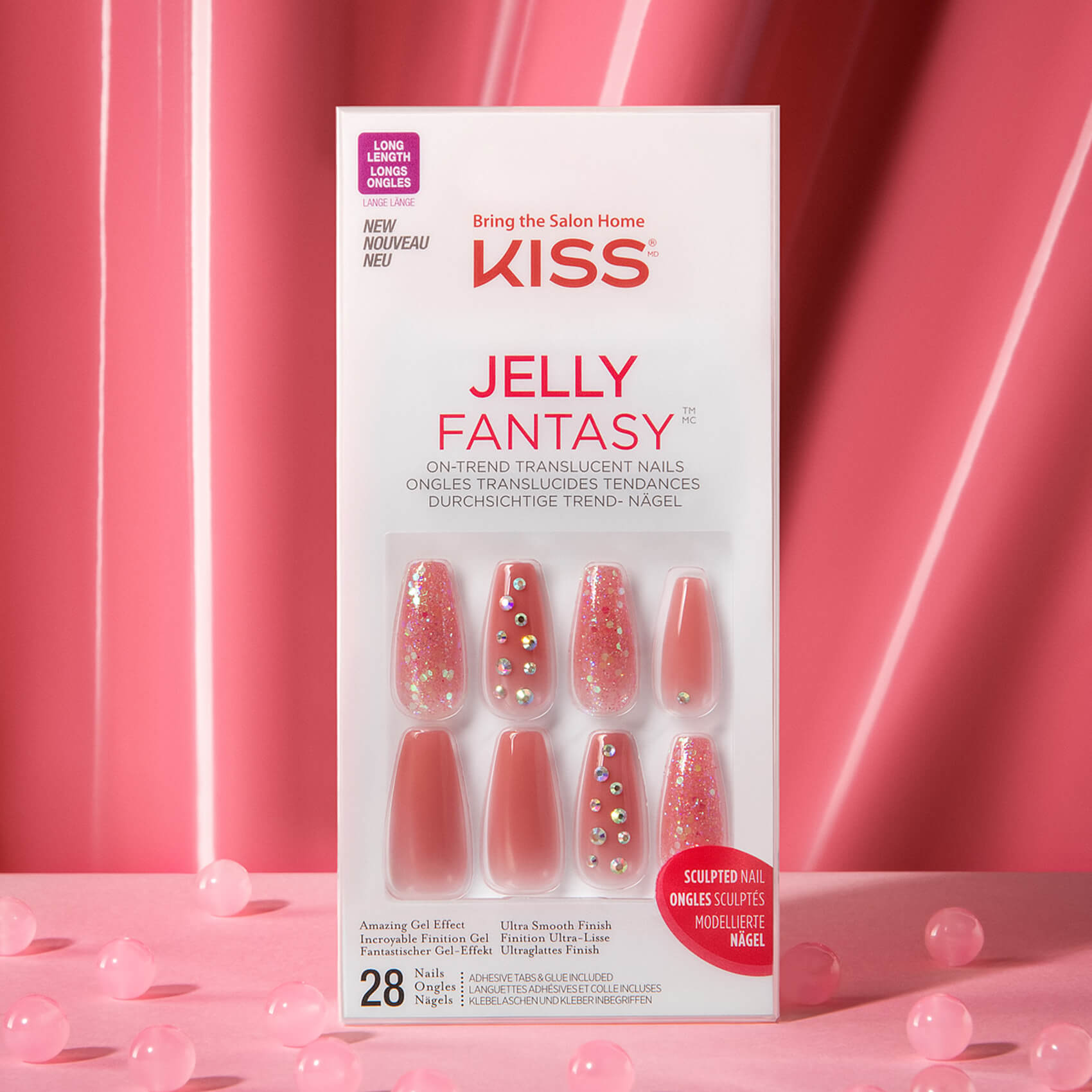 KISS Gel Fantasy Jelly Nails - Be Jelly