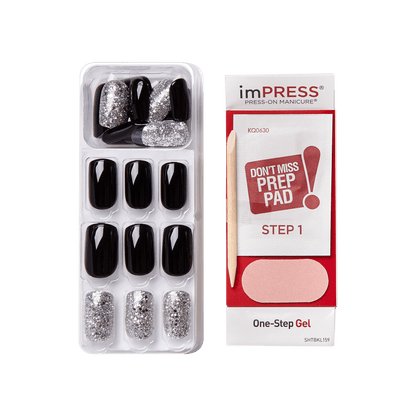 imPRESS Press-On Nails, No Glue Needed, Destiny, Viacfarebná, Medium Zaoblený, 30 ks