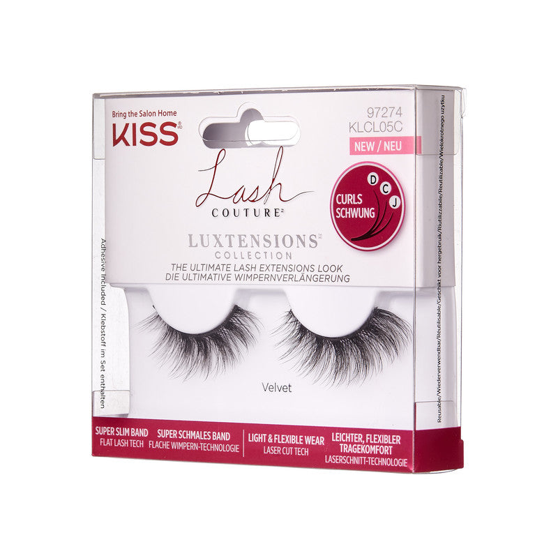KISS Lash Couture LuXtensions Collection False Eyelashes, ‘Velvet’ - 1 Pair