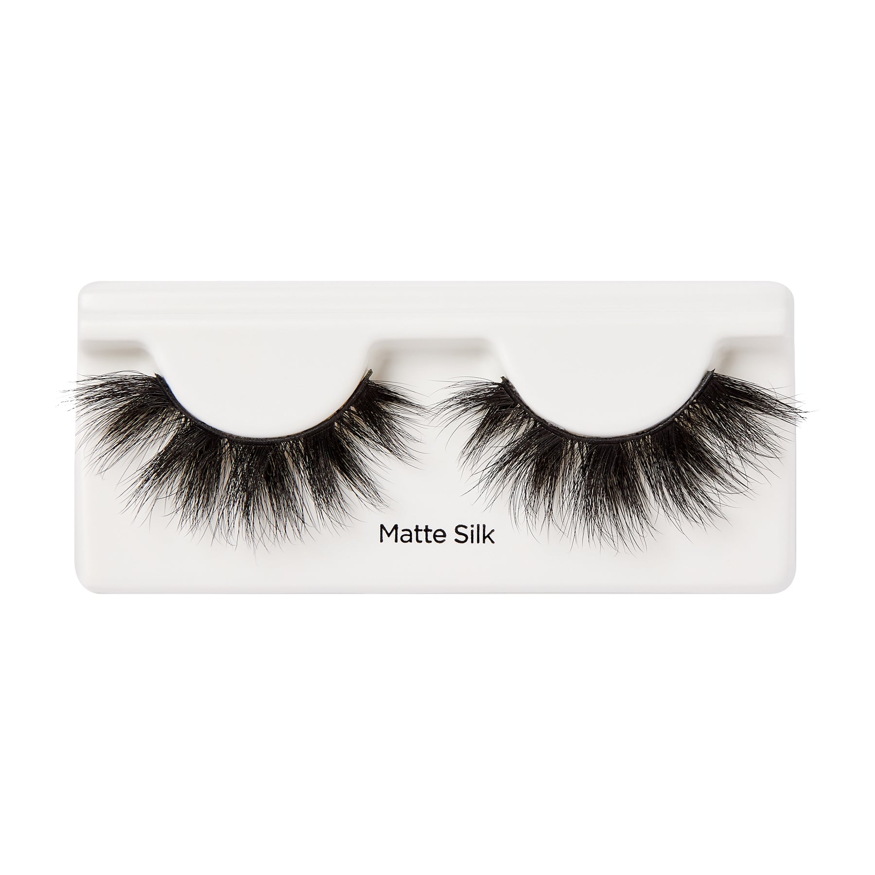 KISS Lash Couture Matte Black Faux Mink Collection Fake Eyelashes, ‘Matte Silk’ - 1 Pair