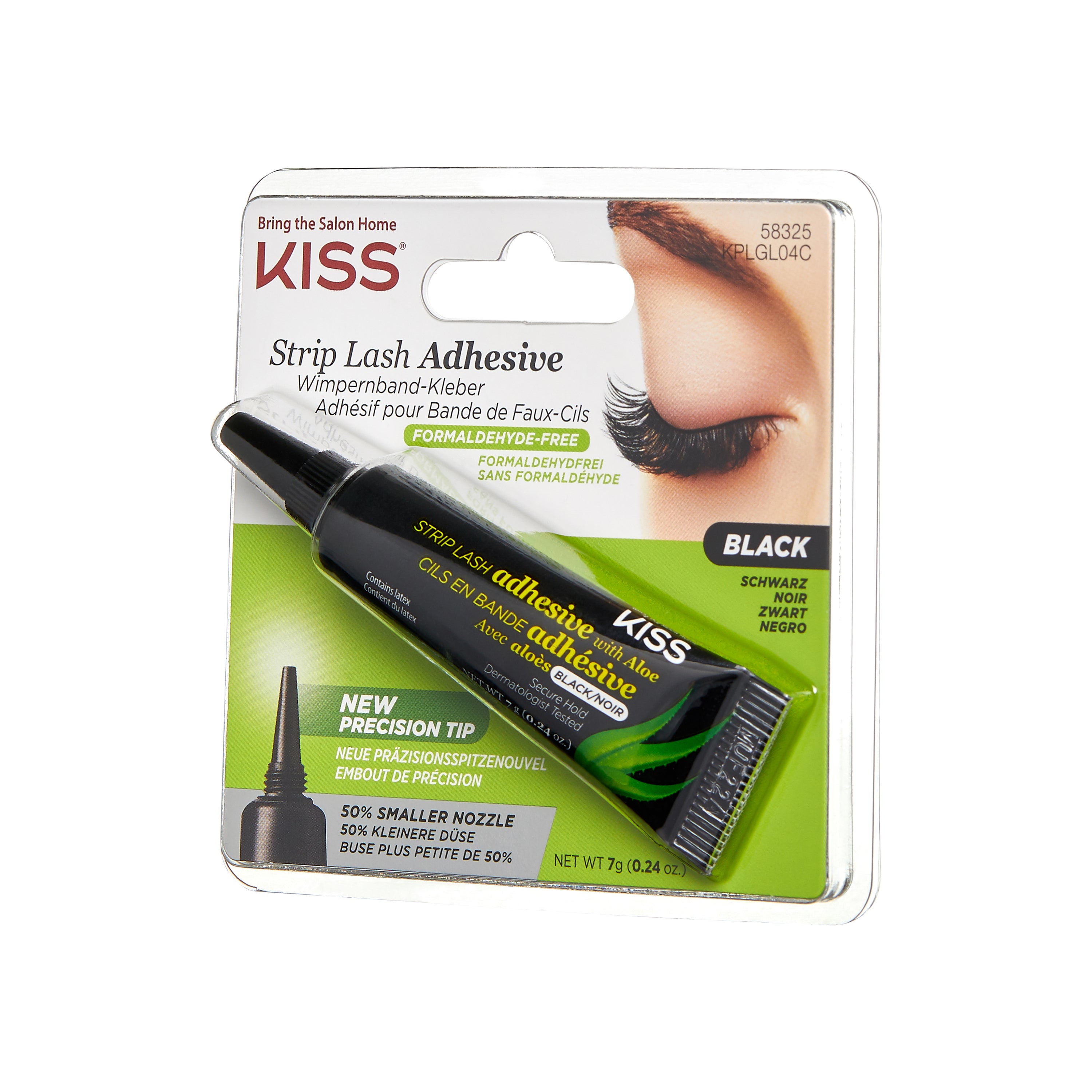 KISS Strip Lash Adhesive with Aloe - Latex Black