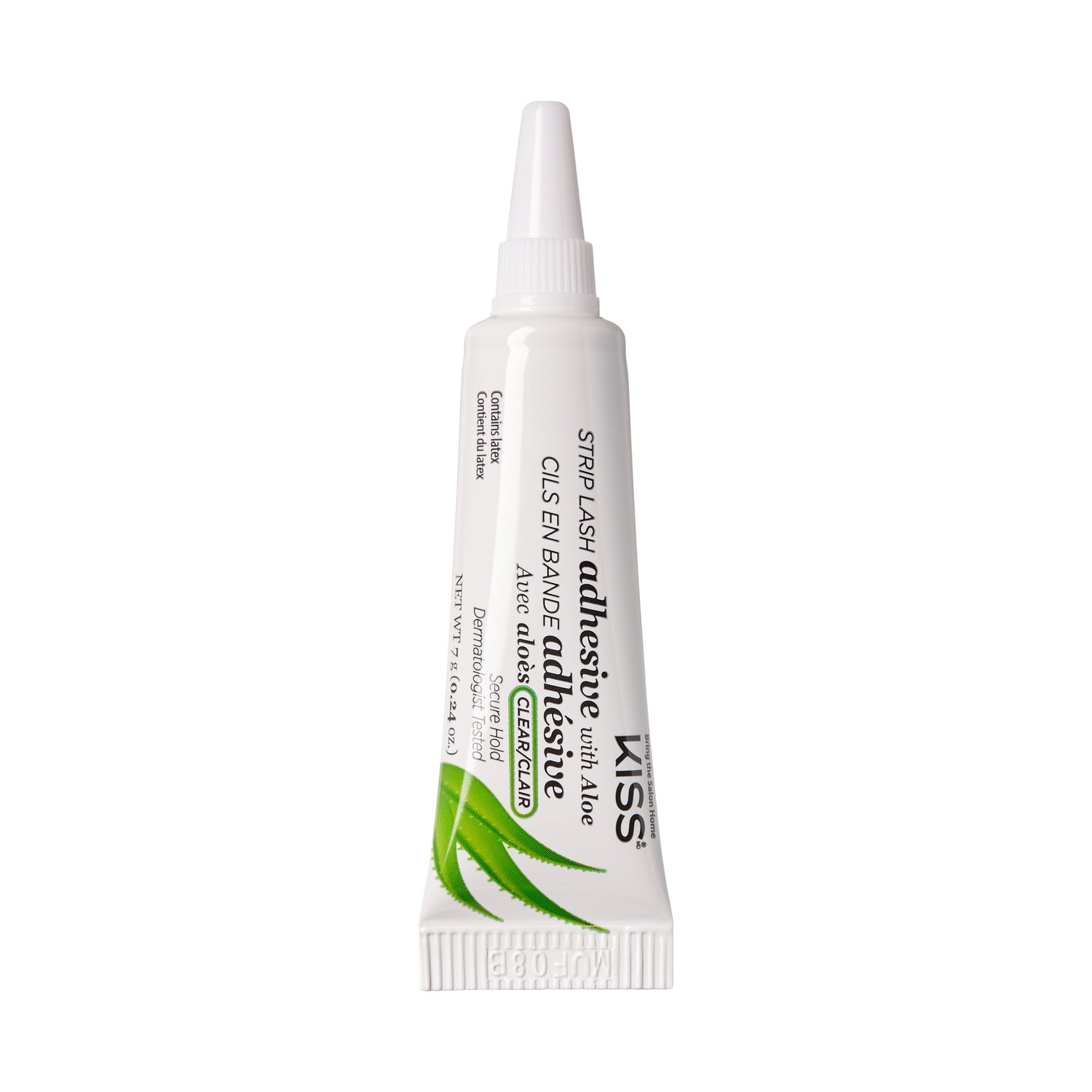 KISS EverEz Aloe Vera Strip Lash Adhesive, Net Wt. 7g (0.24 oz.) - Bezfarebná