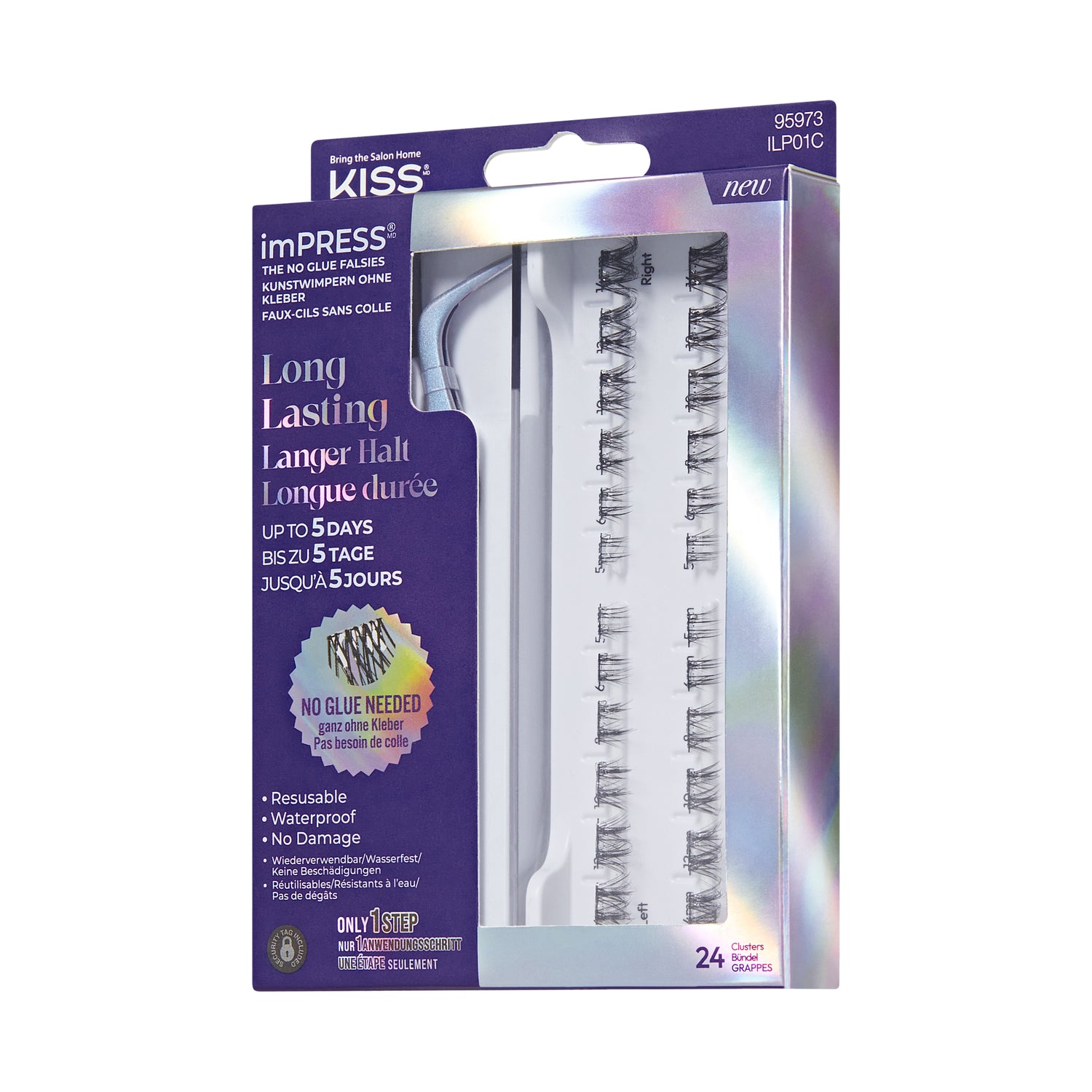 imPRESS Falsies Long Lasting Self Adhesive Eyelashes – Demi Wispy
