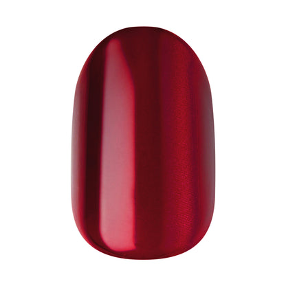 Kiss colorFX by Impress Press On Nails , No Glue Needed, Red, Short, Oval Shape, 30 Ct.