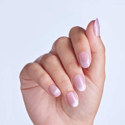 Kiss colorFX od Impress Press On Nails, „Diamond Drip“, fialové, krátke oválne, 30 kusov