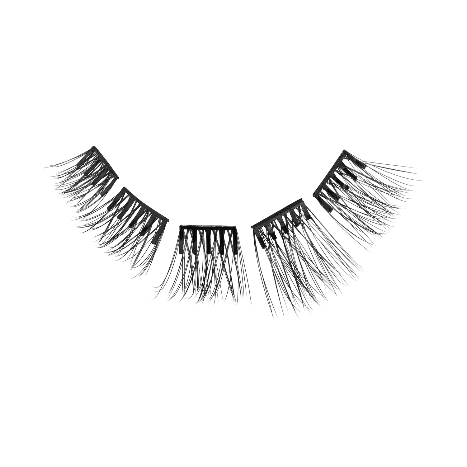 KISS imPRESS Press On Self Adhesive Eyelashes, 8mm–14mm, Soft Natural, 36 Lash Clusters