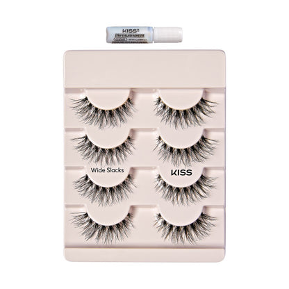 KISS The New Natural False Eyelashes Full Strip Lash Multipack, &