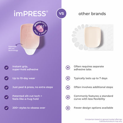 imPRESS Modern French Press-On Nails - Fearless