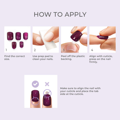 Kiss colorFX by Impress Press On Nails , No Glue Needed, Red, Short, Oval Shape, 30 Ct.