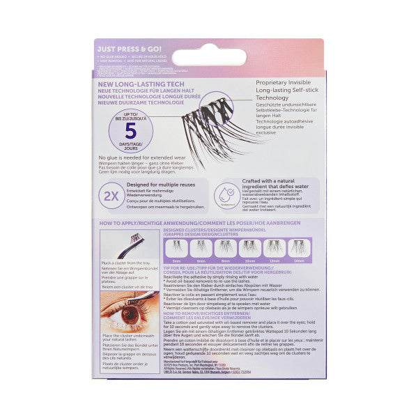 imPRESS Falsies Long Lasting Self Adhesive Eyelashes – Demi Wispy